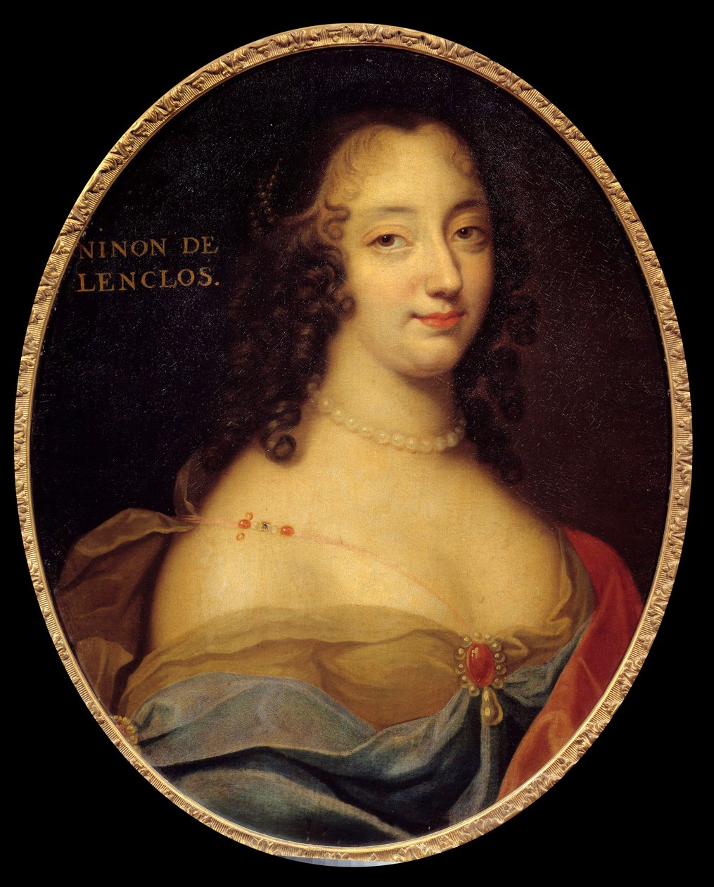 Portrait of the French writer Anne Ninon de l
