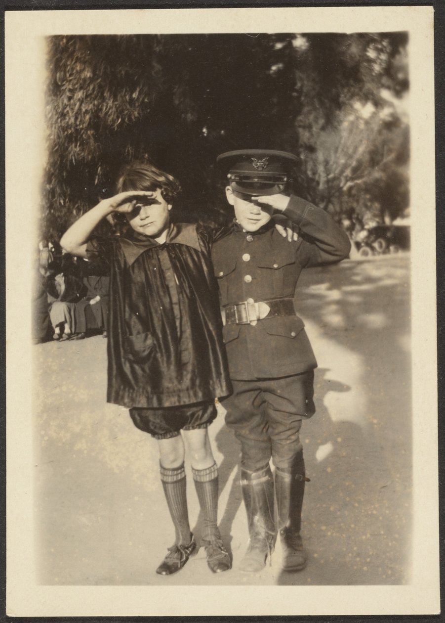Children Saluting by Louis Fleckenstein