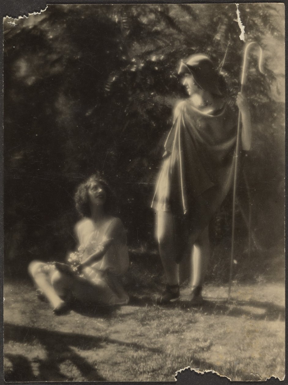 Dancers in Garden by Louis Fleckenstein
