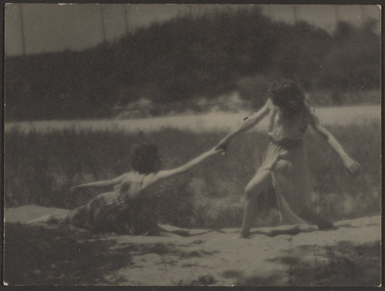 Dancers in Garden by Louis Fleckenstein