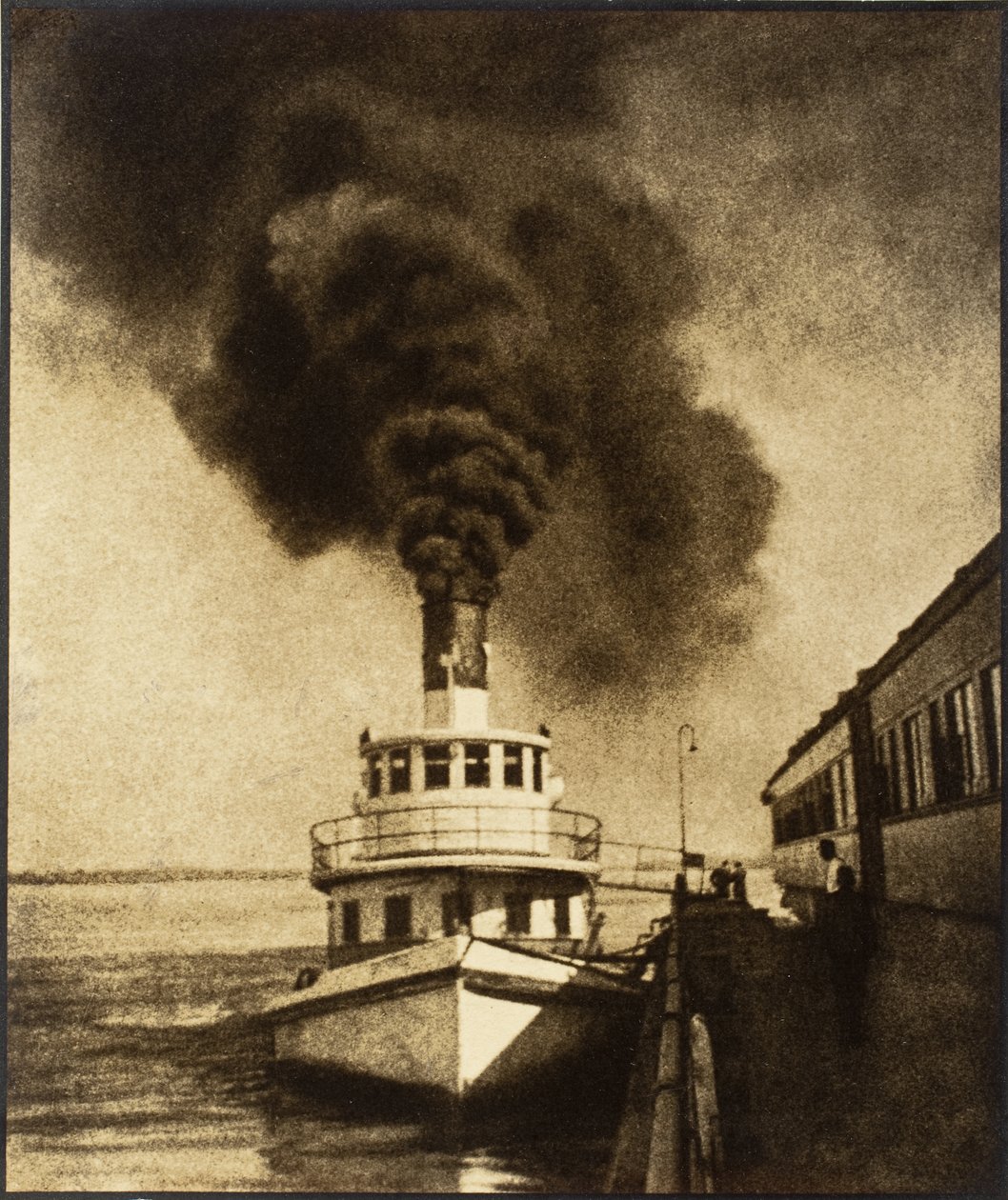 Ferrying Train Across Mississippi by Louis Fleckenstein