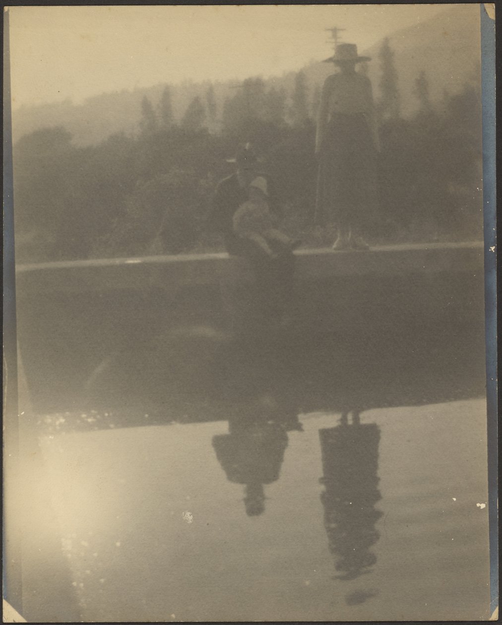 Figures Reflected in Water by Louis Fleckenstein