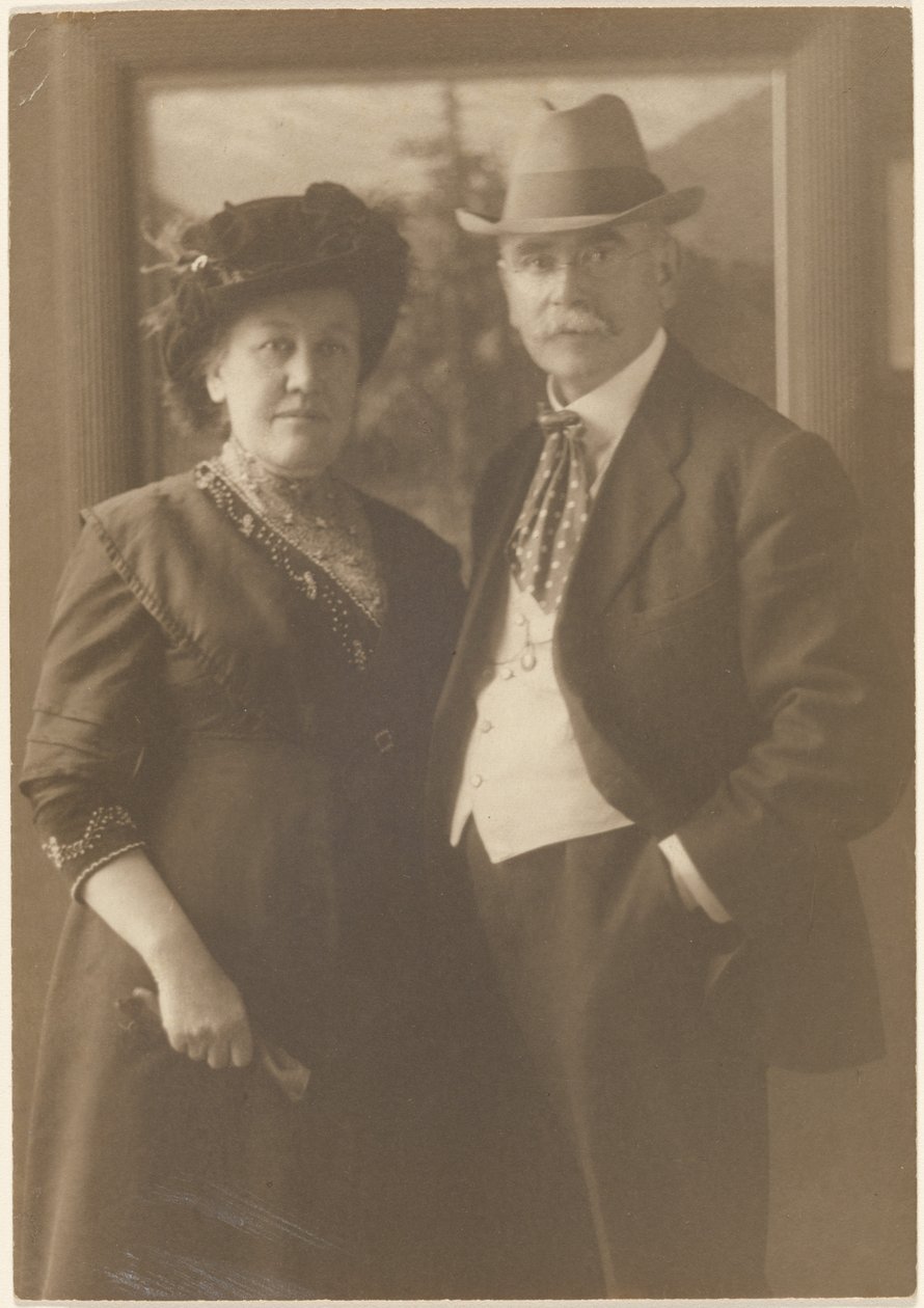 Portrait of Fleckenstein and His Wife by Louis Fleckenstein