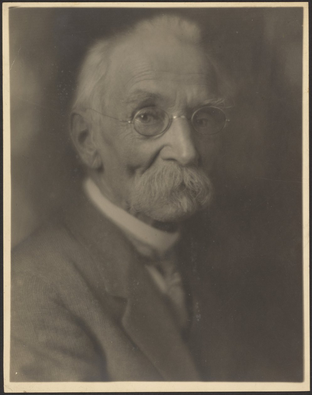 Portrait of a Man with Long Moustache by Louis Fleckenstein