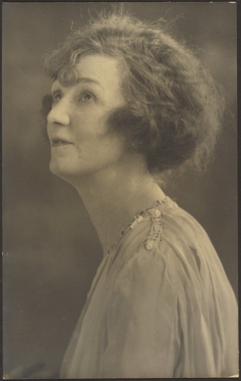 [Portrait of a Woman in Furs (not visible)] by Louis Fleckenstein