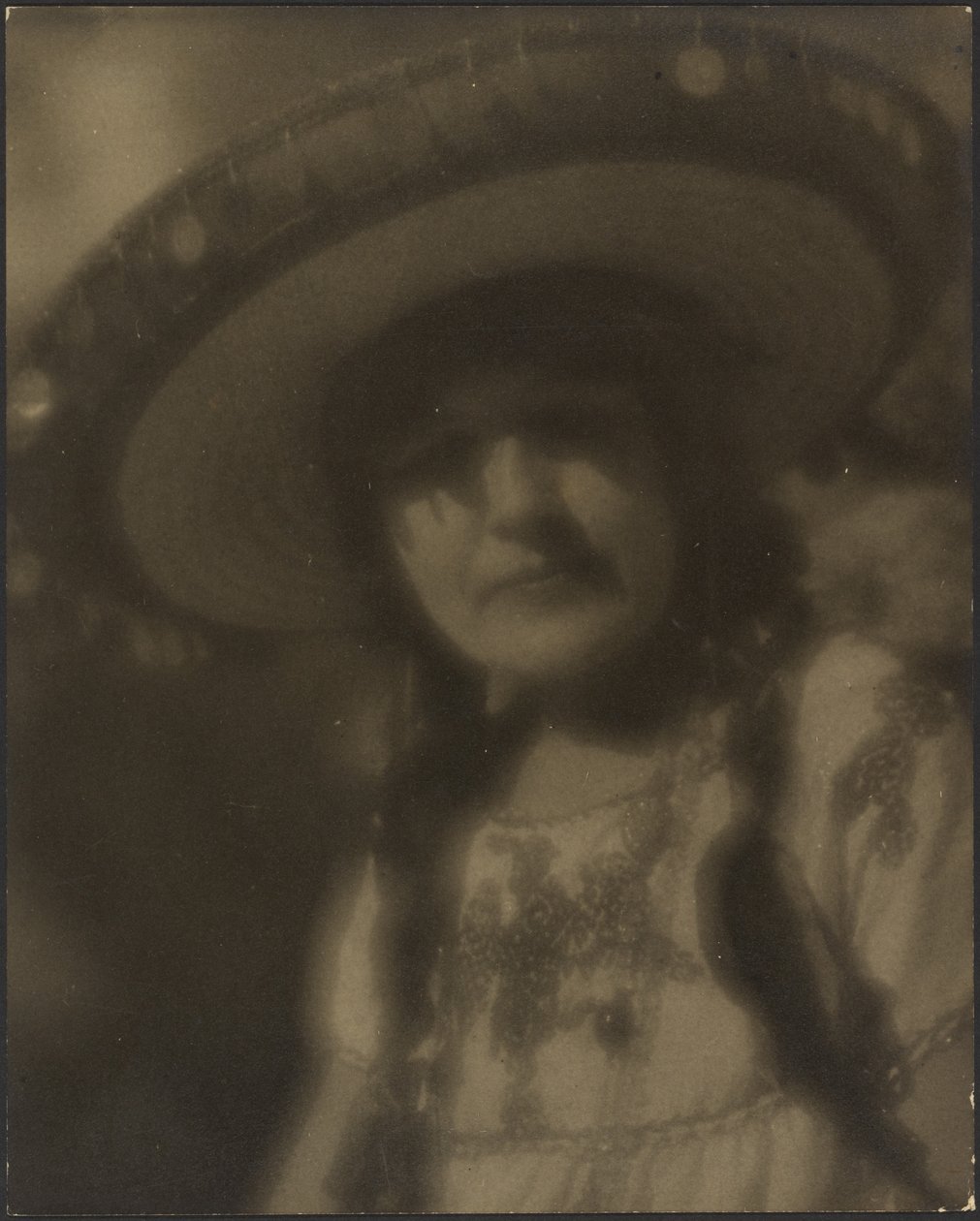 Portrait of a Woman in Mexican Outfit by Louis Fleckenstein