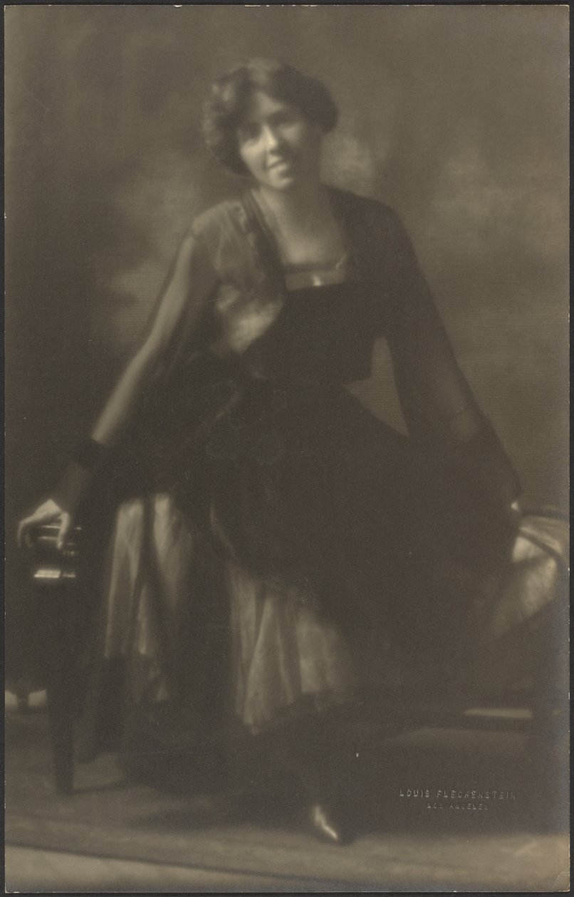Portrait of a Woman on Bench by Louis Fleckenstein