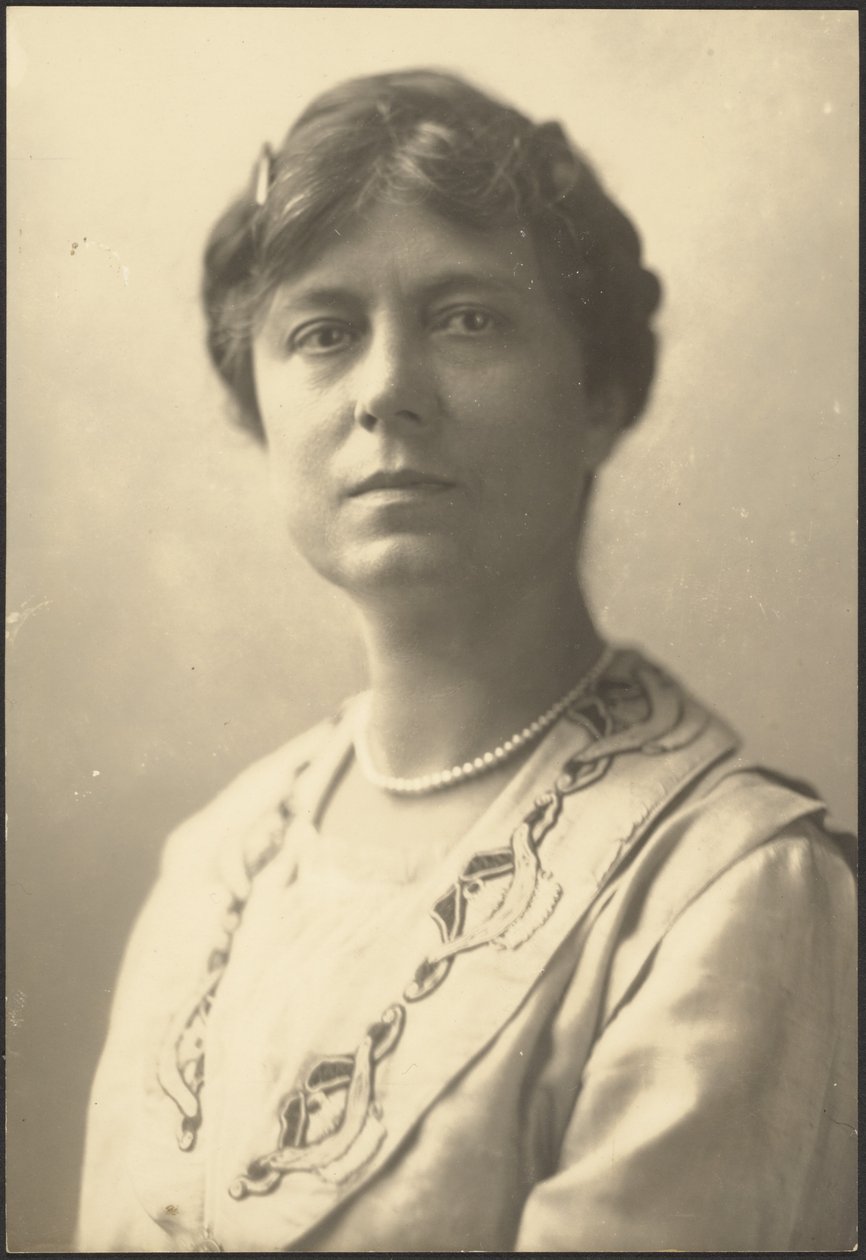 Portrait of a Woman with Applique Collar by Louis Fleckenstein