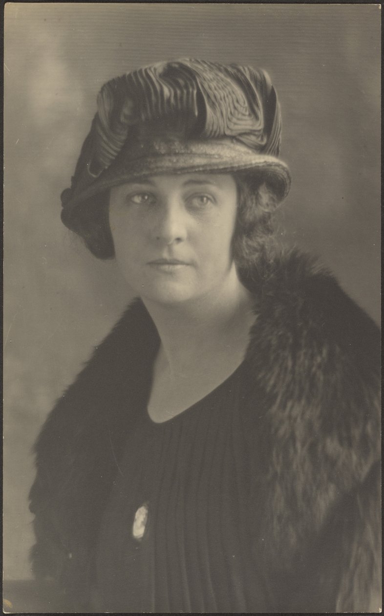 Portrait of a Woman with Cameo Pin by Louis Fleckenstein