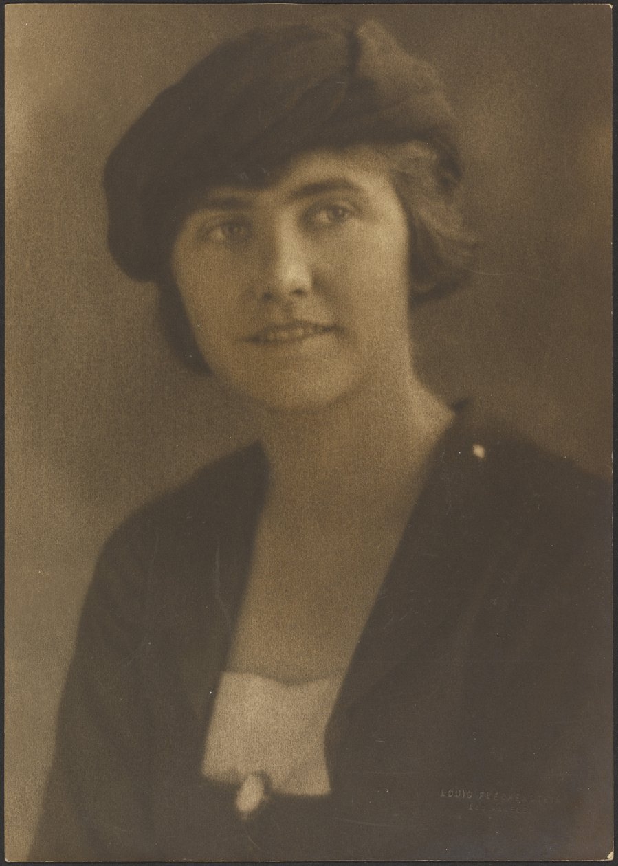 Portrait of a Woman with Cameo Pin by Louis Fleckenstein