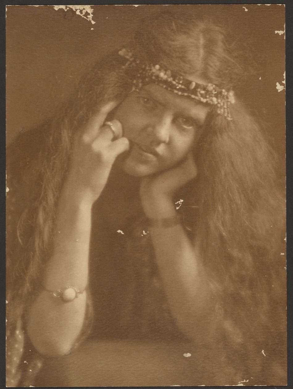 Portrait of a Woman with Diadem by Louis Fleckenstein