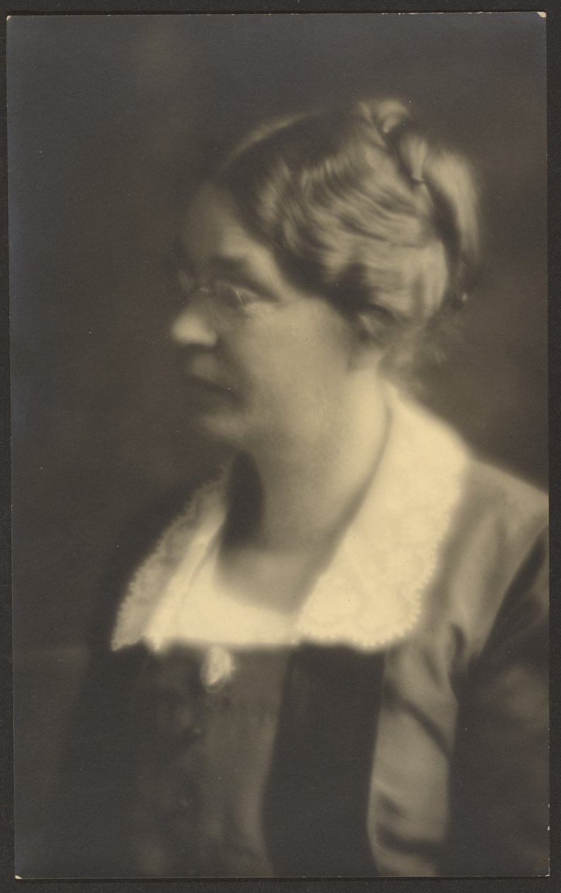 Portrait of a Woman with Open Book by Louis Fleckenstein