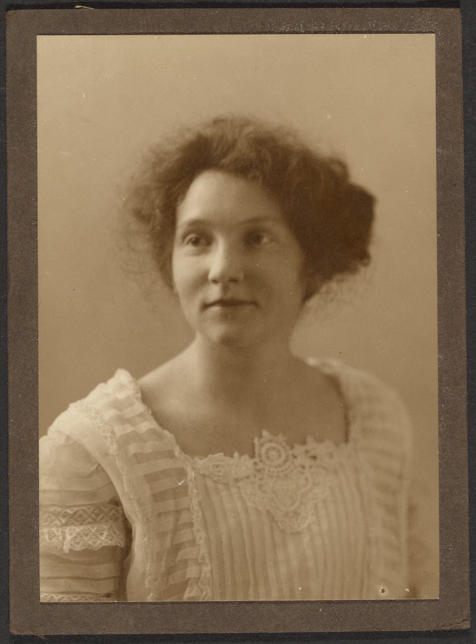 Portrait of a Woman with Pleated Top by Louis Fleckenstein
