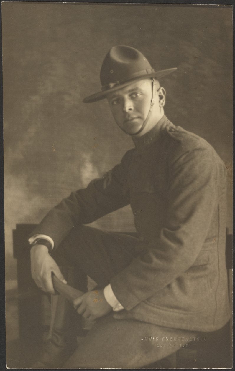 Portrait of a Young Man in Uniform by Louis Fleckenstein