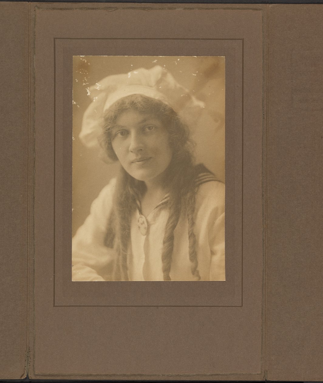 Portrait of a Young Woman in a Sailor Outfit by Louis Fleckenstein