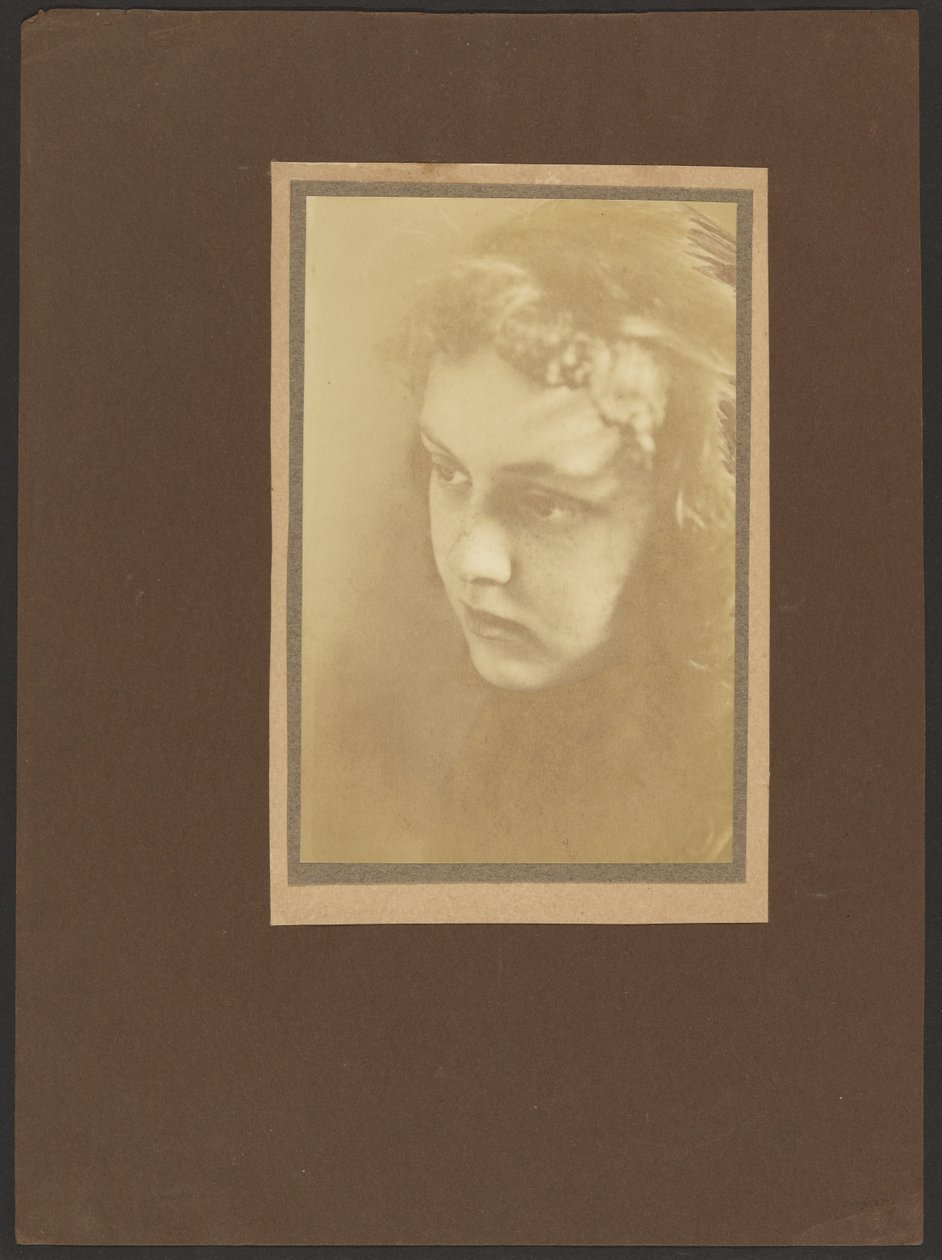 Portrait of a Young Woman with Curled Bangs by Louis Fleckenstein