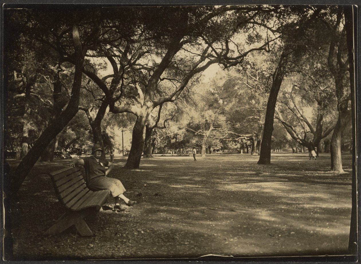 Woman in a Park by Louis Fleckenstein