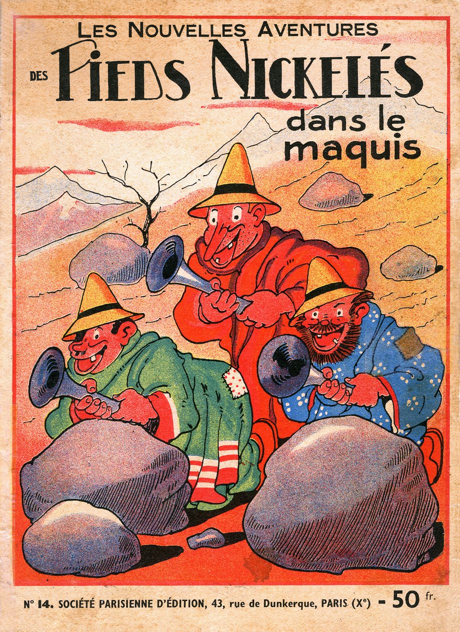 Cover of a Comic Book Album by Louis Forton: Les Pieds Nickeles dans le maquis by Louis Forton