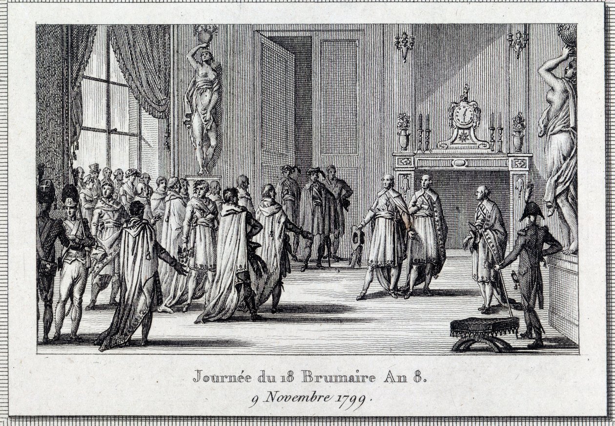 Napoleon Bonaparte at the Meeting of Saint Cloud by Louis Francois Couche