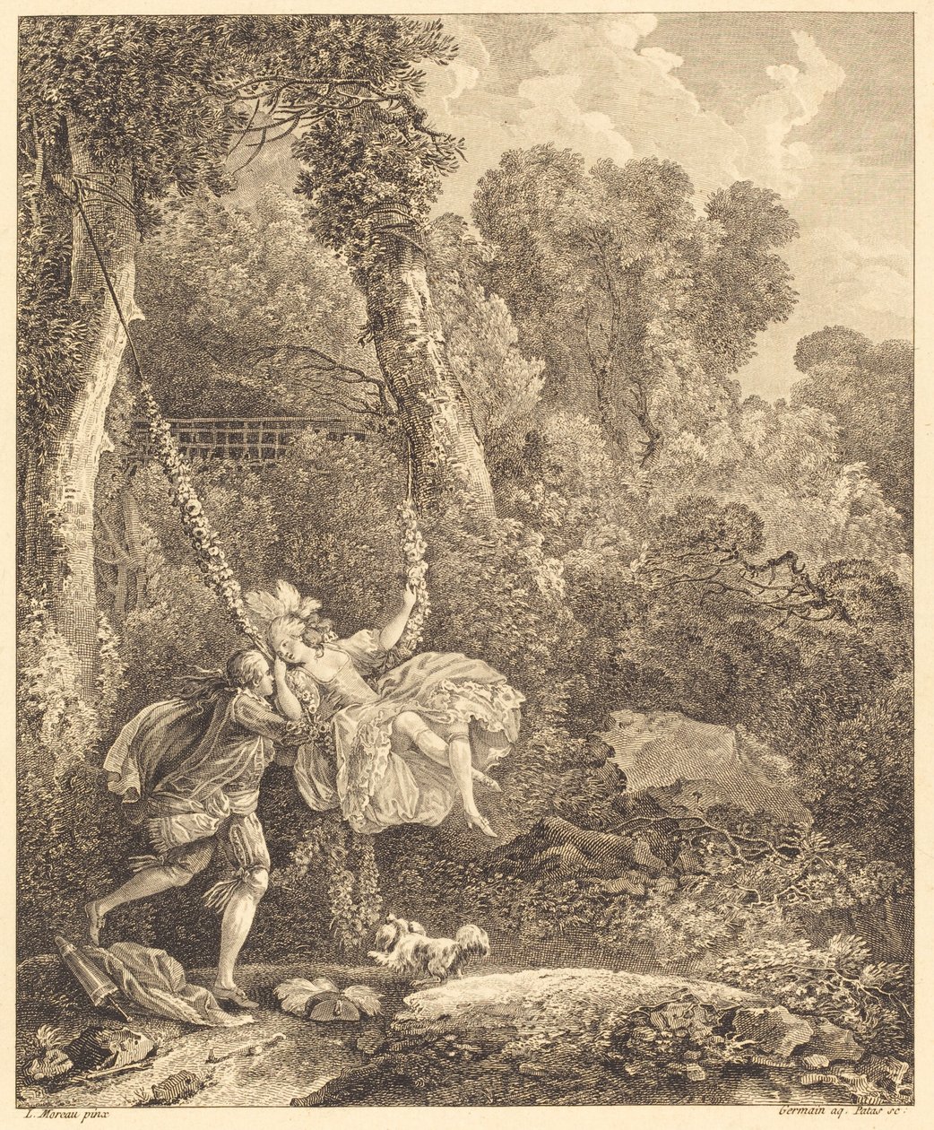 There One Faces More Than One Danger by Louis Germain and Charles Emmanuel Patas after Louis Gabriel Moreau