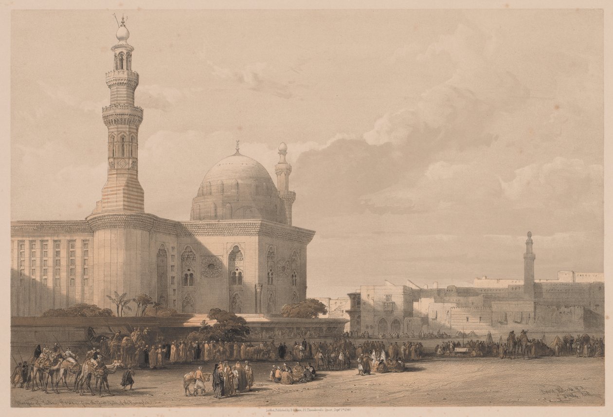 Egypt and Nubia: Volume III - No. 38, Mosque of Sultan Hassan from the Great Square of the Rameyleh by Louis Haghe