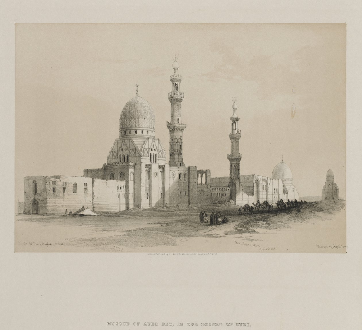 Egypt and Nubia, Volume III: Tombs of the Caliphs-Cairo. Mosque of Ayed Bey, 1849 by Louis Haghe