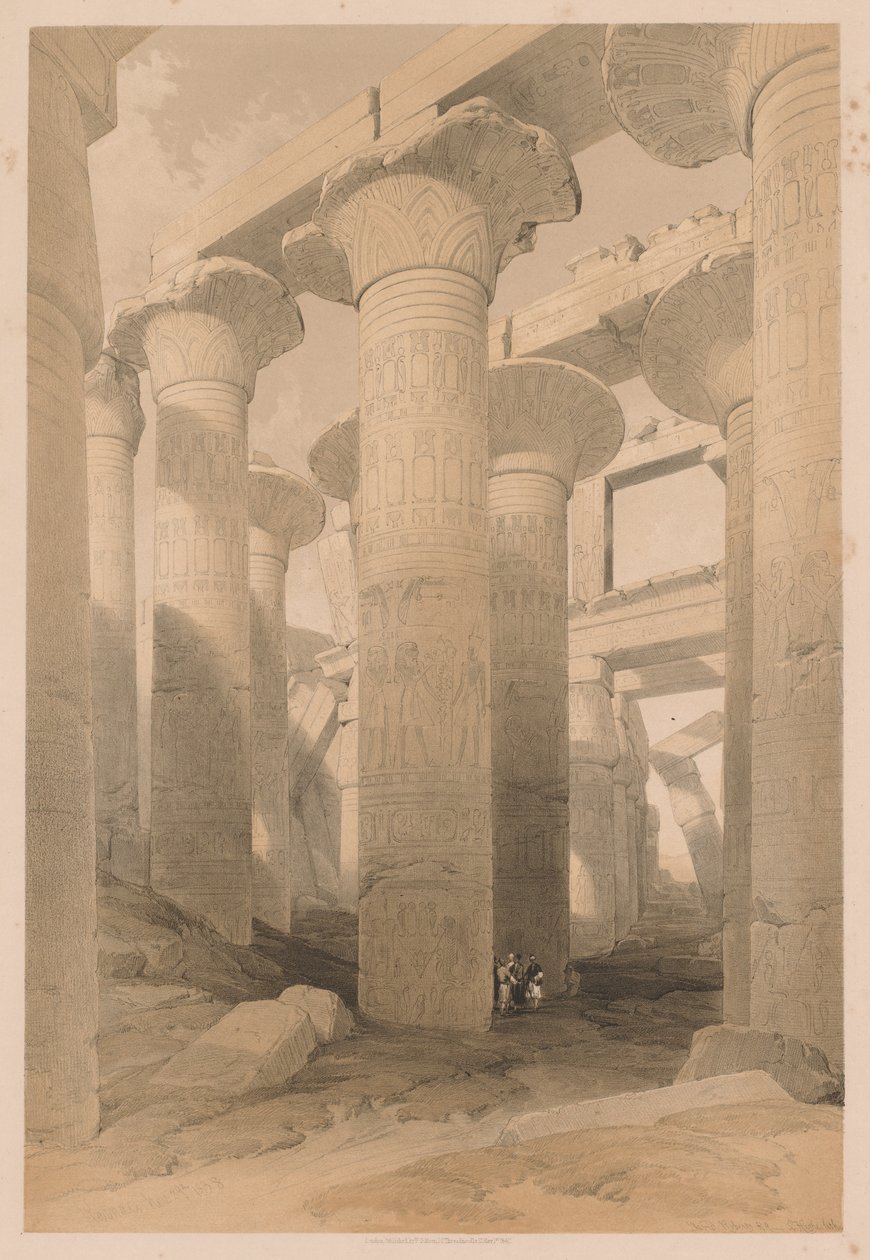 Egypt and Nubia: Volume II - No. 14, Karnak by Louis Haghe