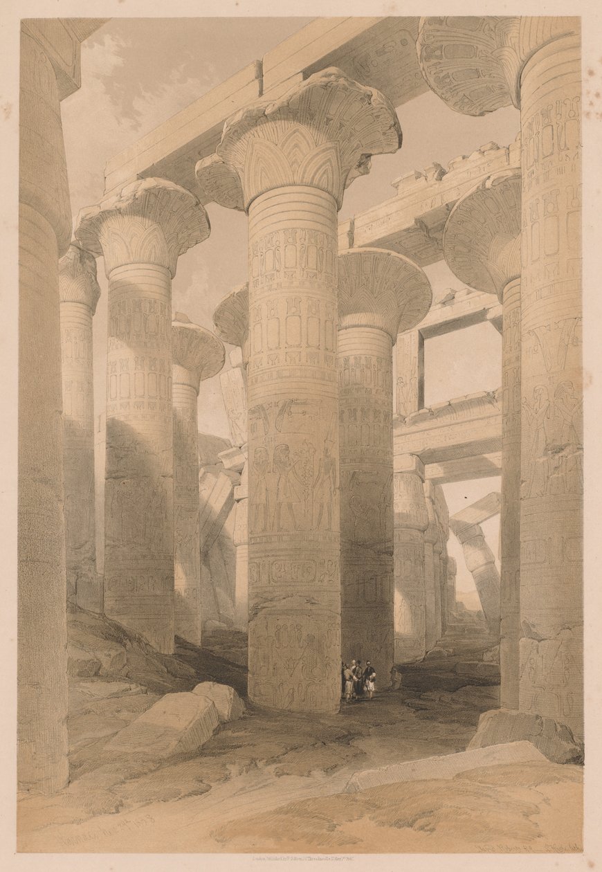 Egypt and Nubia: Volume II - No. 14, Karnak by Louis Haghe
