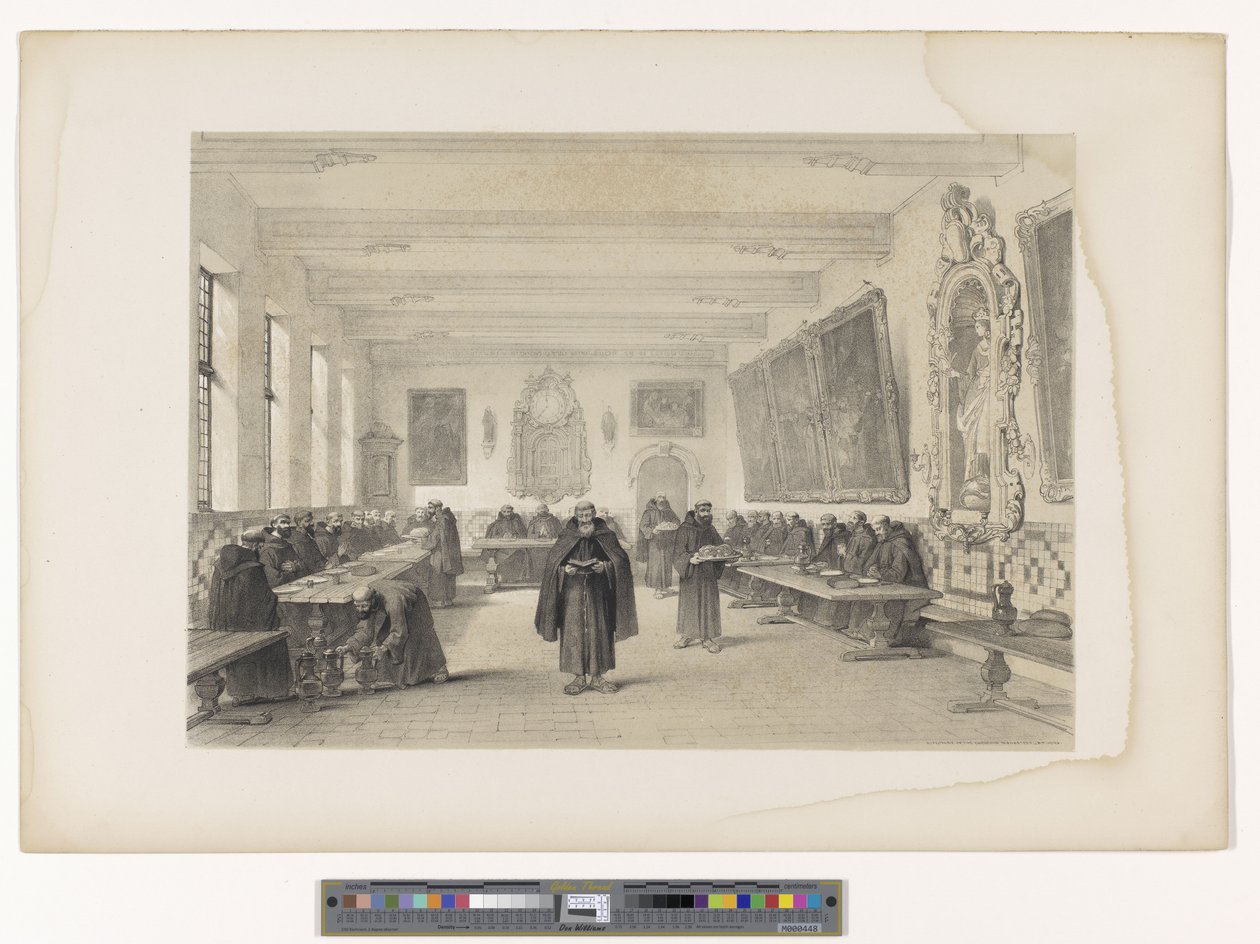 Refectory of the Capuchin Monastery in Bruges by Louis Haghe