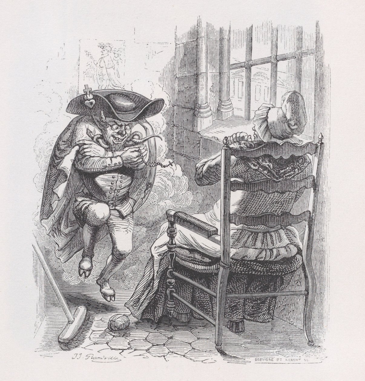 The Little Red Man from The Complete Works of Béranger by Louis Henri Brevière, Cesar Auguste Hebert
