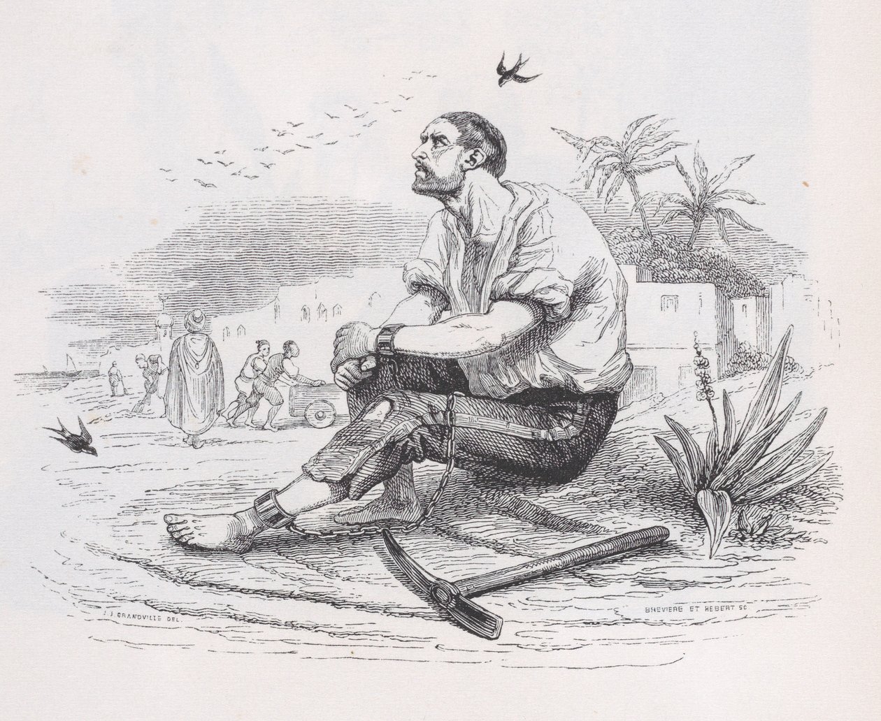 The Swallows from The Complete Works of Béranger by Louis Henri Brevière, Cesar Auguste Hebert