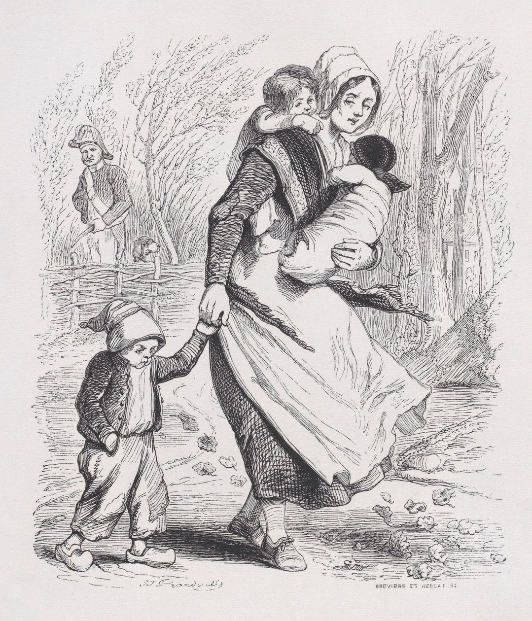 Jeanne, the Redhead from The Complete Works of Béranger by Louis Henri Brévière