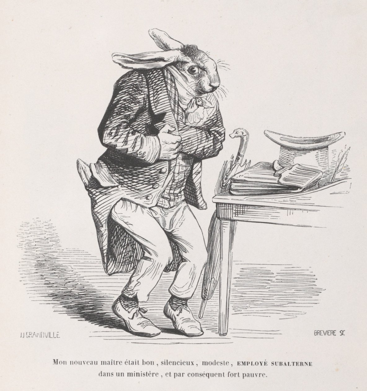 My New Master from Scenes from the Private and Public Life of Animals by Louis Henri Brévière