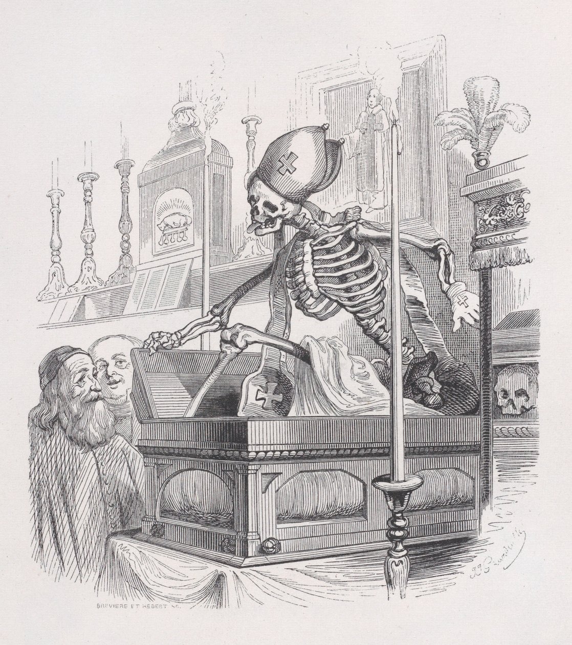 The Relics from The Complete Works of Béranger, 1836 by Louis Henri Brévière