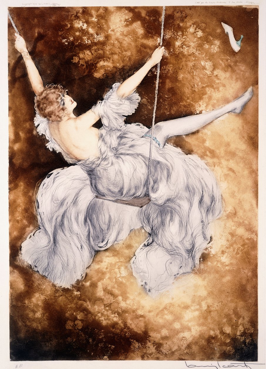 The Swing by Louis Icart