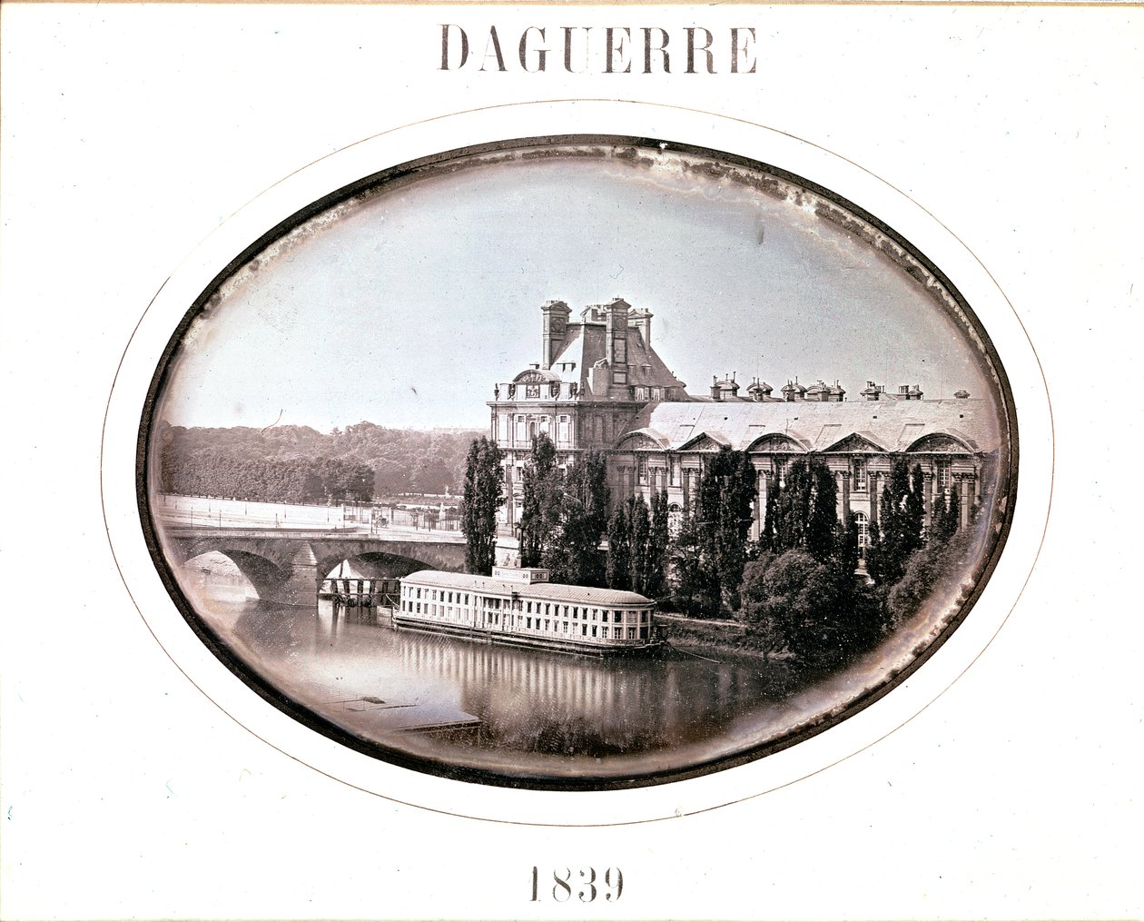 Daguerre: Pavillon de Flore, Louvre, Paris 1839 by Louis Jacques Mande Daguerre