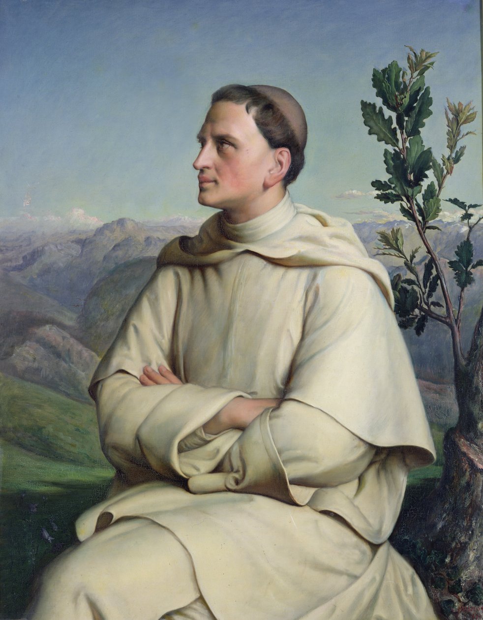 Henri Lacordaire at Sorreze, 1847 by Louis Janmot