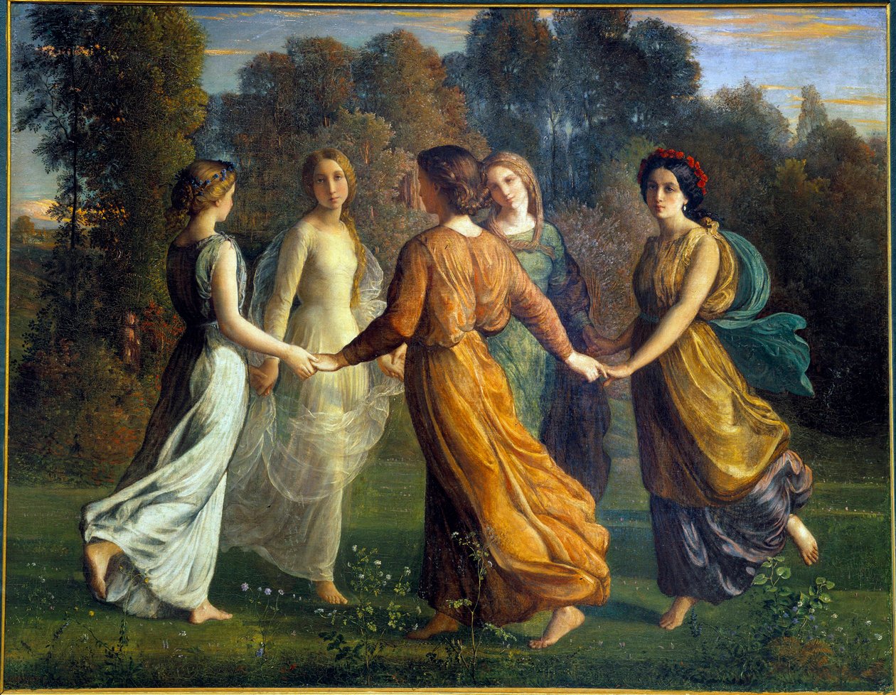 The Poem of the Soul; Sun Rays by Louis Janmot
