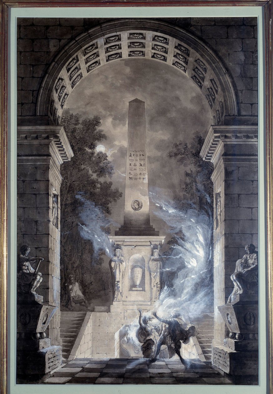 Scenography: decor project realized by Jean Louis Desprez for the piece 