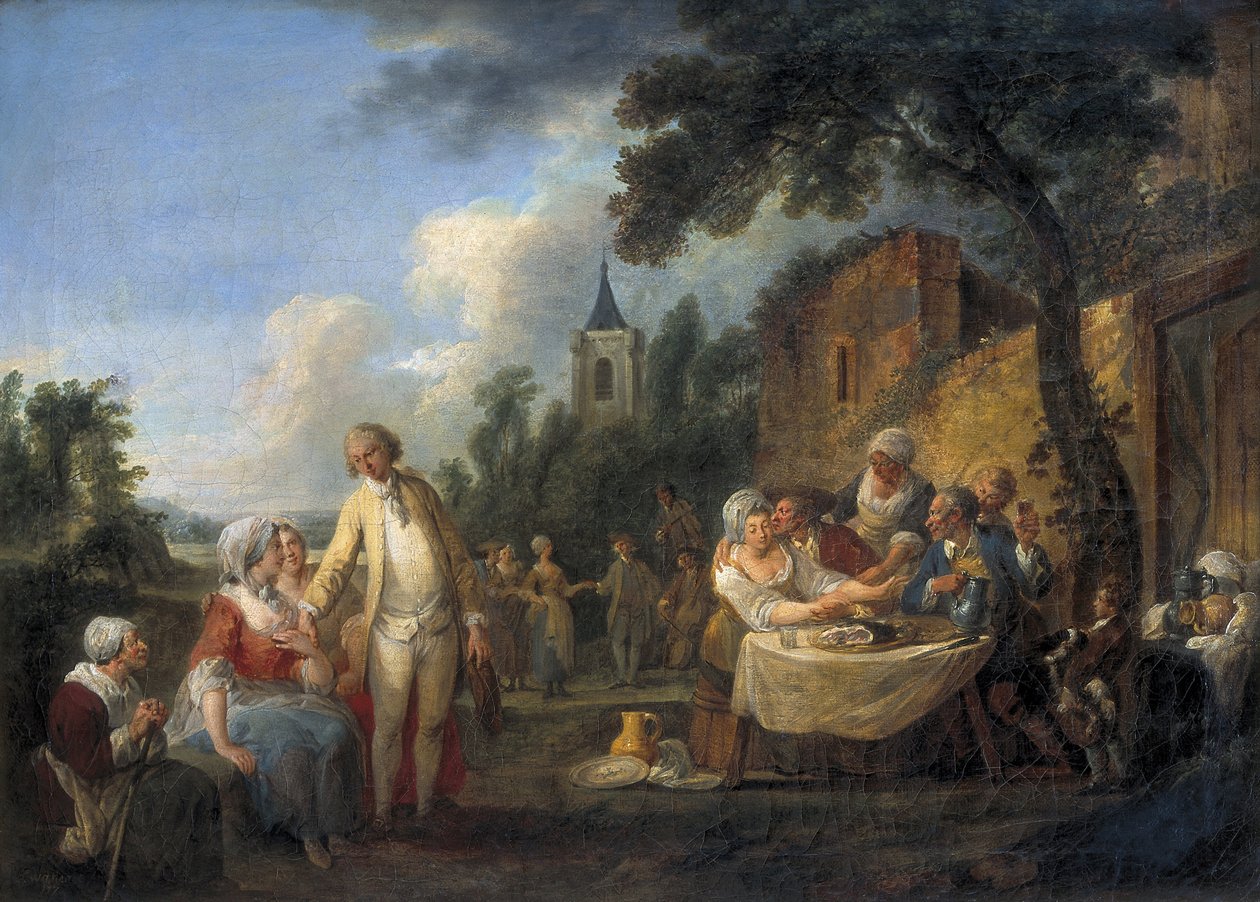 The Village Festival by Louis Joseph (1731 98) Watteau