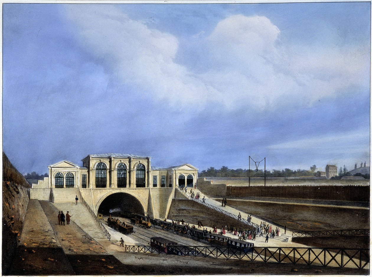 Railway from Paris to Saint Germain - in 