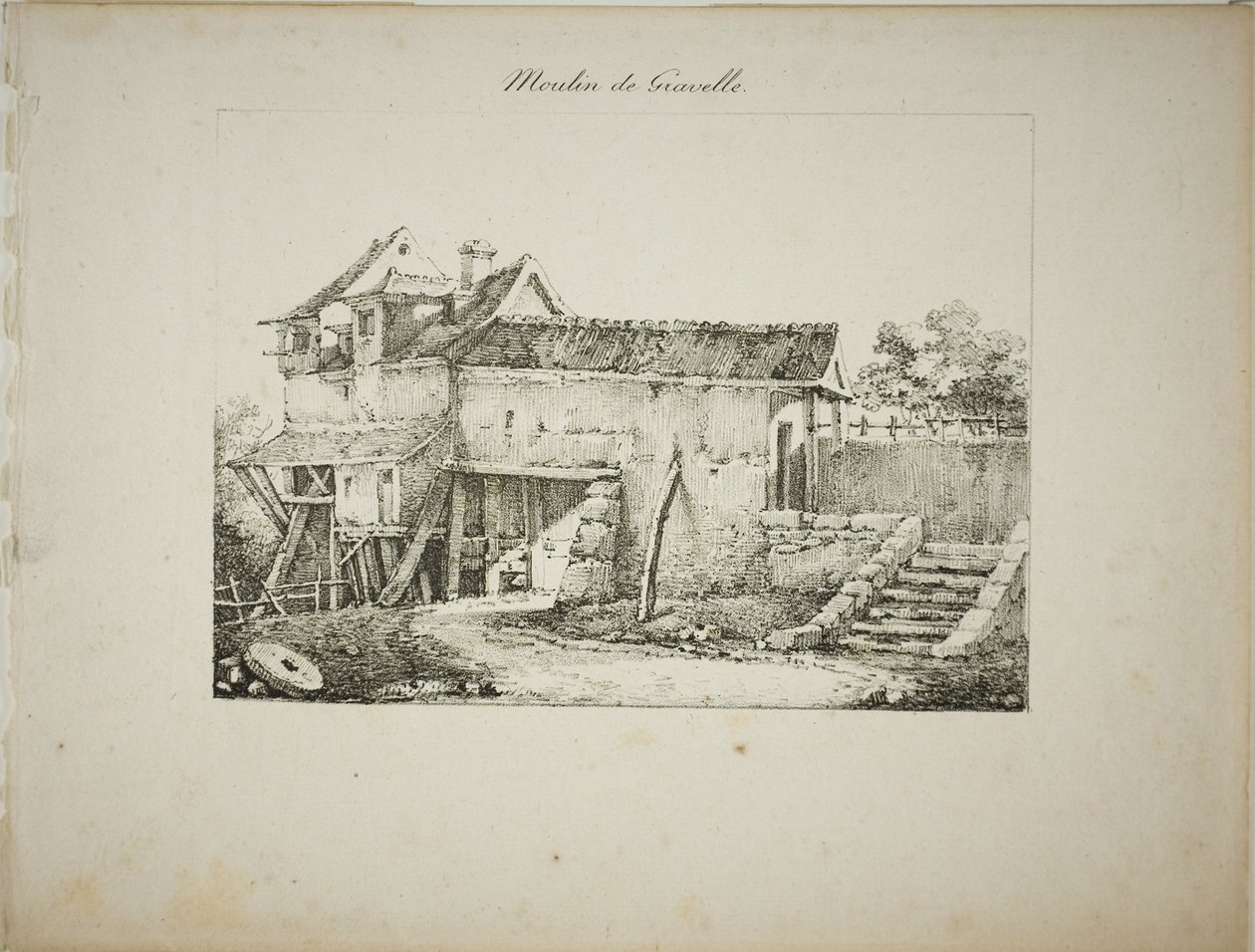 Mill at Gravelle, II by Louis Jules Frederic Villeneuve