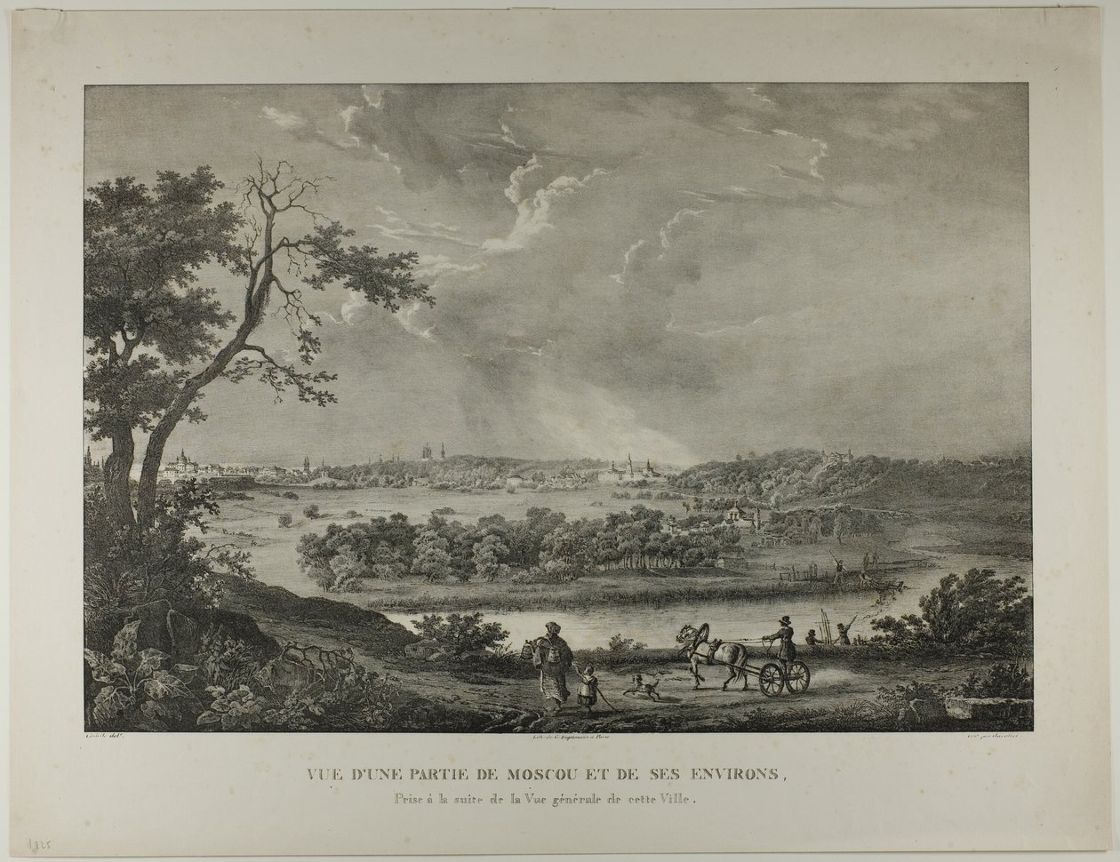 View of a Part of Moscow and Its Surrounding Areas by Louis Julien Jacottet