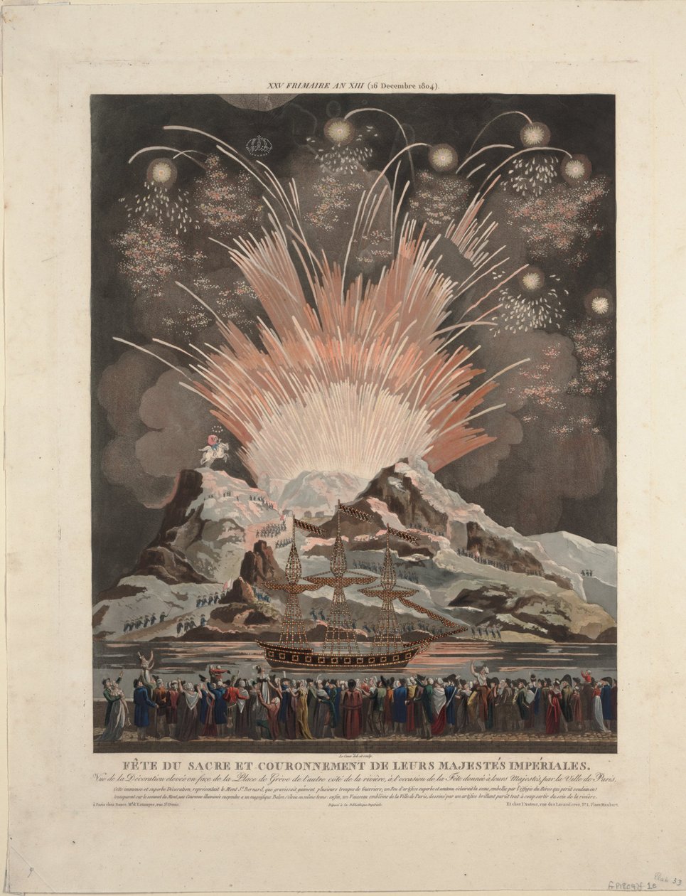 Festivities at the Coronation of Napoleon, 1806 by Louis Le Coeur