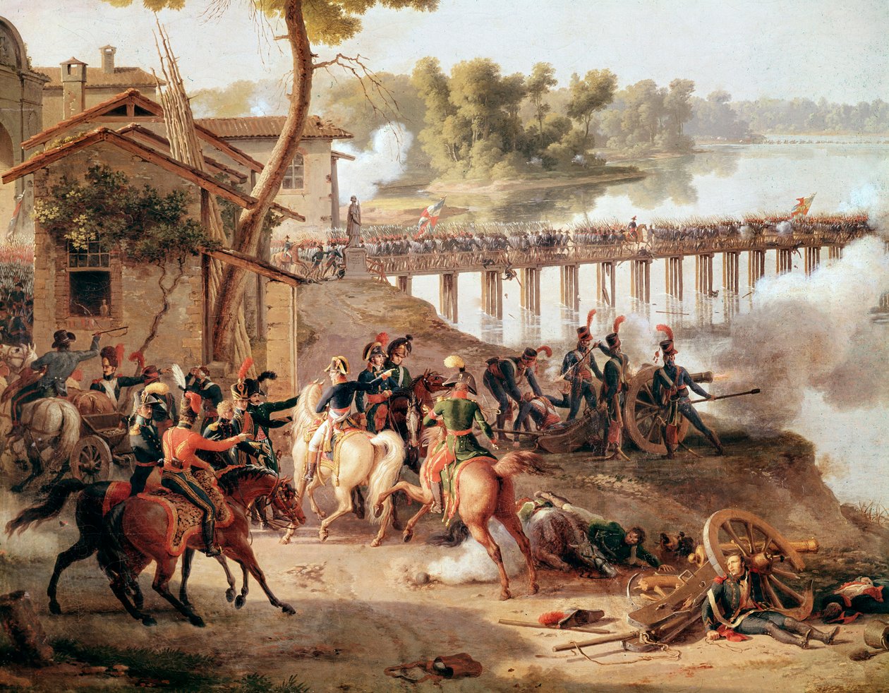 Napoleon Bonaparte giving orders during the Battle of Lodi by Louis Lejeune
