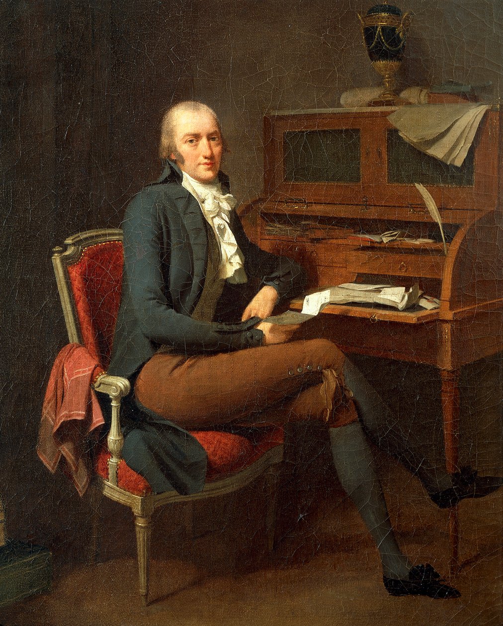 Portrait of Man Sitting at His Desk by Louis Leopold Boilly
