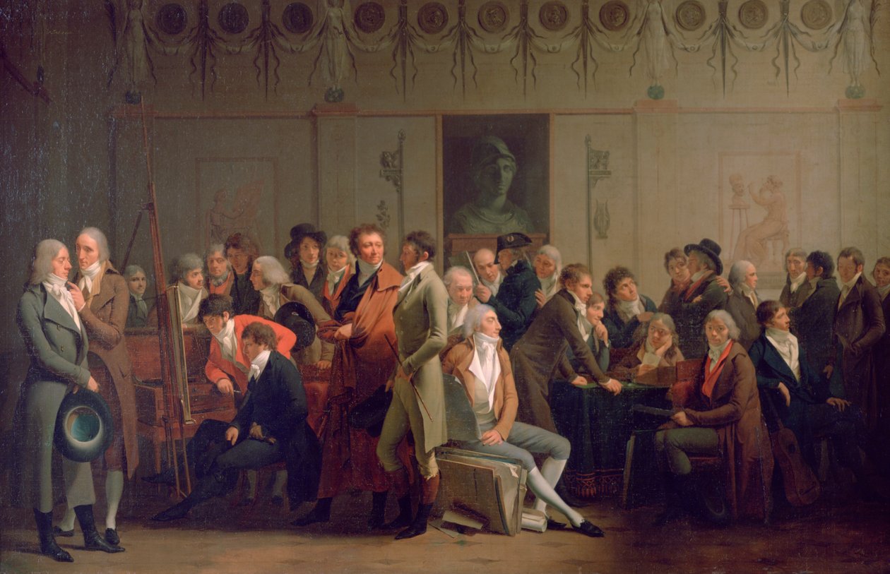 Reunion of Artists in the Studio of Isabey, 1798 by Louis Leopold Boilly
