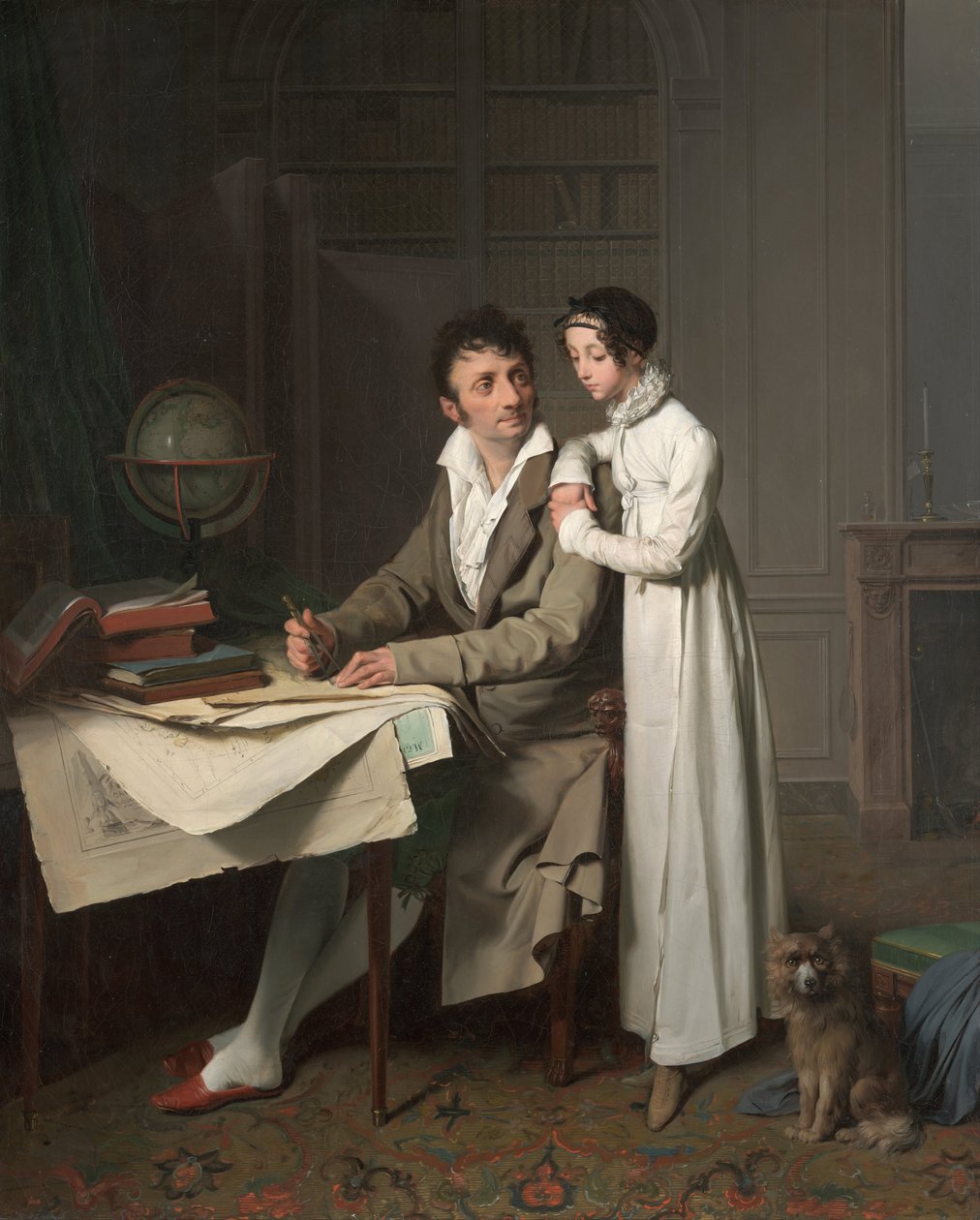 The Geography Lesson (detail) by Louis Leopold Boilly