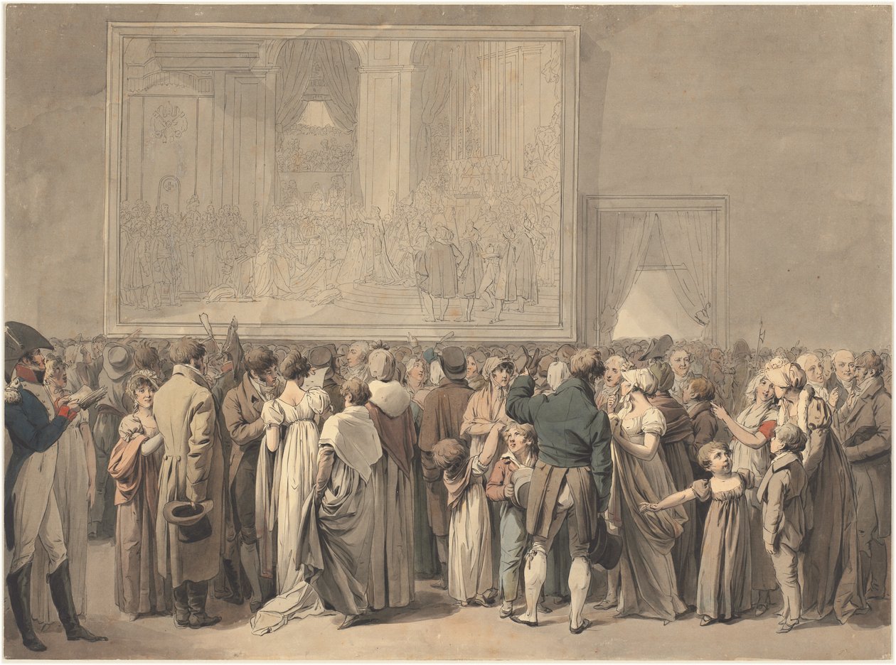 The Public in the Salon of the Louvre, Viewing the Painting of the 
