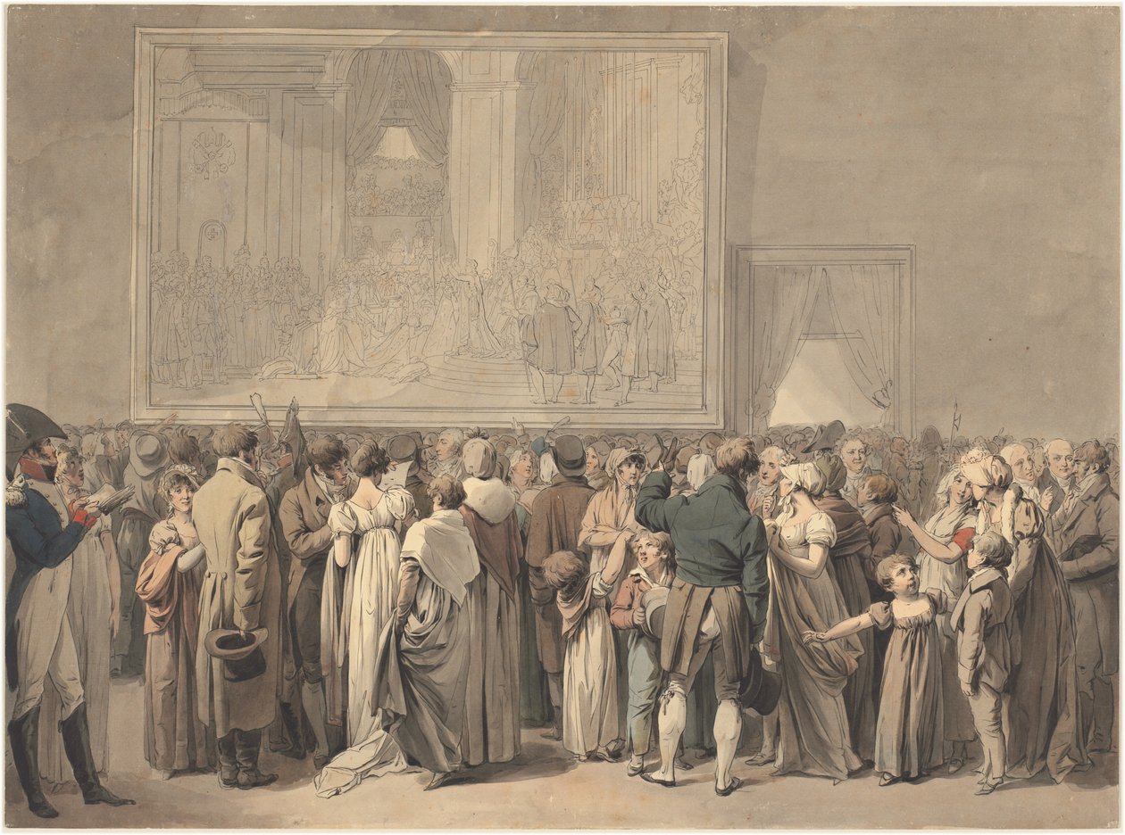 The Public in the Salon of the Louvre, Viewing the Painting of the 